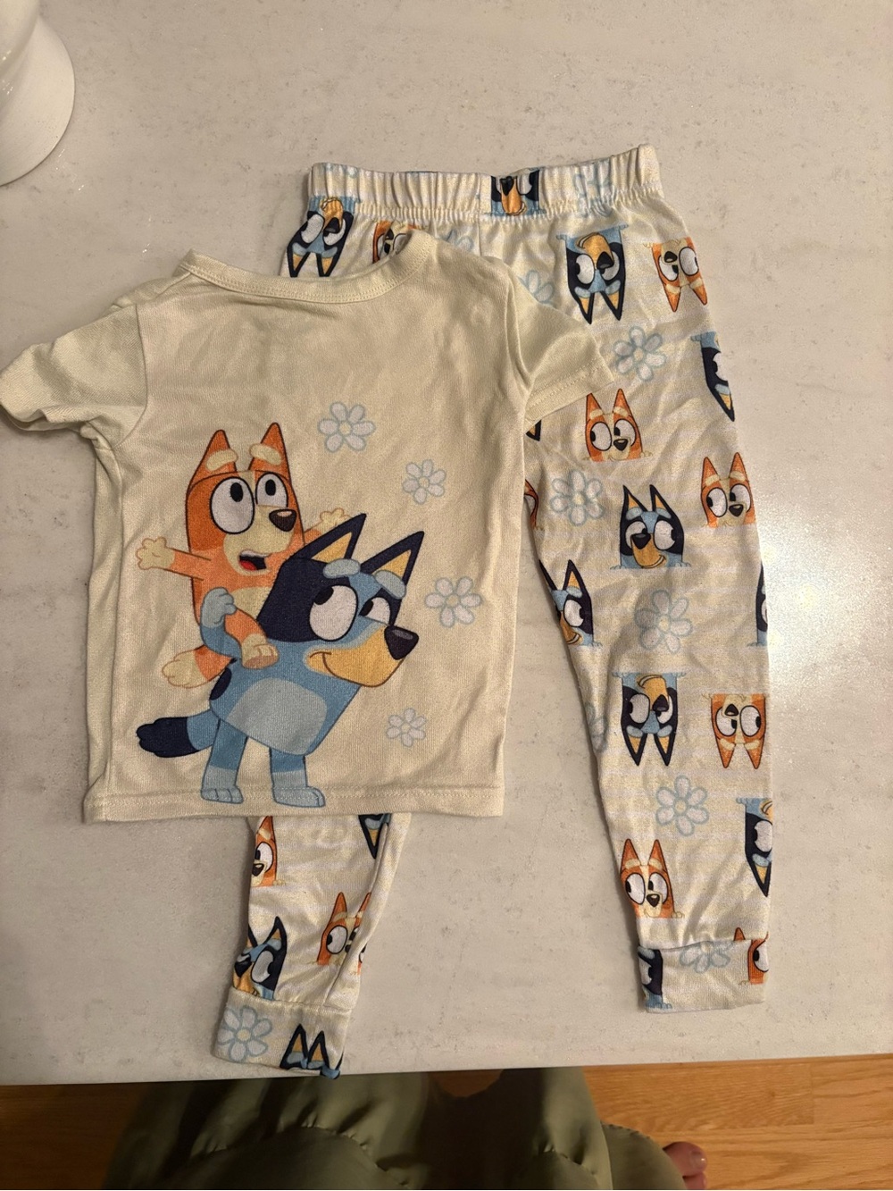 Bluey Kids Pajama Set - Cream, Blue, Orange